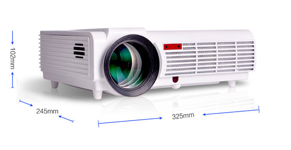 New Arrival! Brightness 5500Lumens Long life LED Full HD LED home cinema TV projector 3D lcd Multimedia video game Projectors